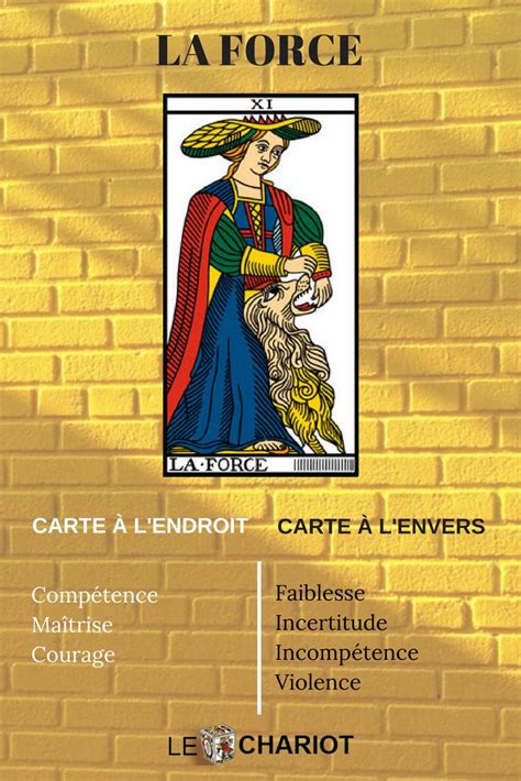 association force tarot|Combinaison Force : Interprétation de la lame Force